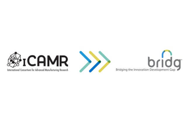 BRIDG rebranding of ICAMR by Prismatic Orlando creative agency