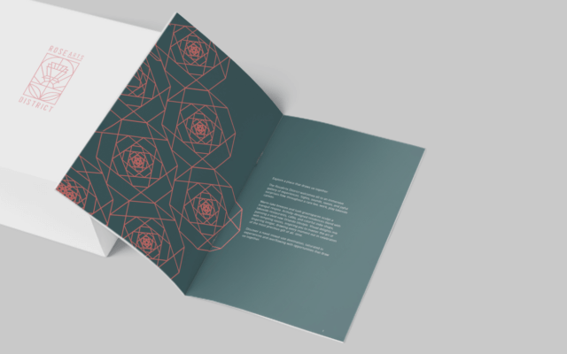 Vision Booklet of RoseArts District designed by Prismatic, Orlando Place Branding Agency
