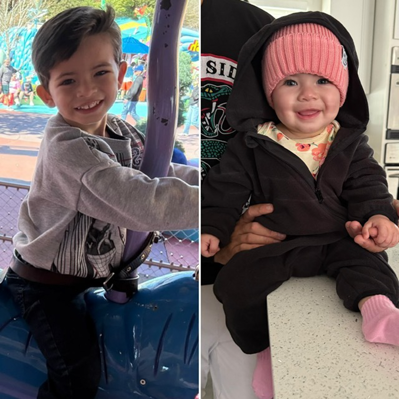 Connie's grandbabies, a boy and a little girl